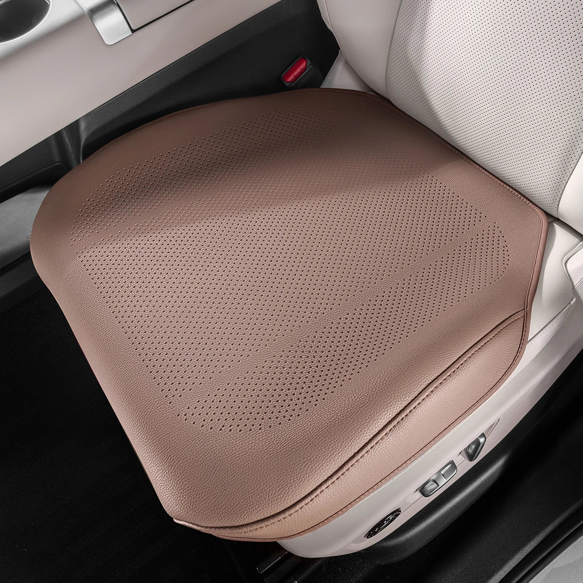 Universal Car Seat Cushion Leather Thin Breathable Hole Summer Car Seat Cover All Seasons Automotive Interior Parts