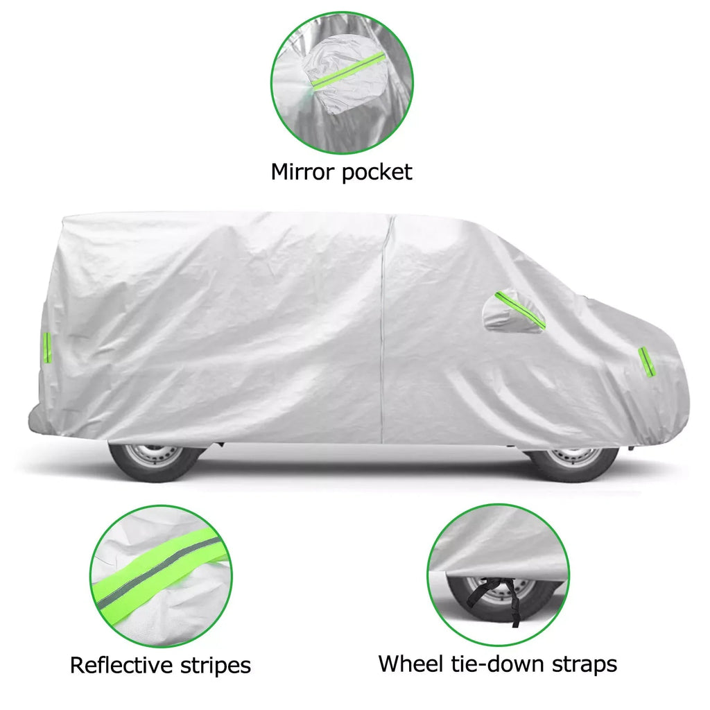 Cover For VW Transporter T3 T4 T5 T6 Full Car Cover Outdoor Waterproof Sun Rain Snow Dust Resistant Protection UV Car Case Cover Car Mobile World