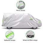 Cover For VW Transporter T3 T4 T5 T6 Full Car Cover Outdoor Waterproof Sun Rain Snow Dust Resistant Protection UV Car Case Cover Car Mobile World