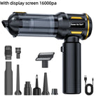 Car-mounted Dual-use Vacuum Cleaner, Brushless High-power Dust Remover And Inflator With Digital Display Car Mobile World