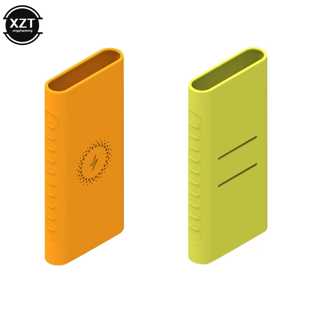 Silicone Protective Case Cover for Xiaomi Powerbank 10000mAh PLM11ZM PLM13ZM Wireless Powerbank WPB15PDZM WPB100 WPB15ZM Sleeve