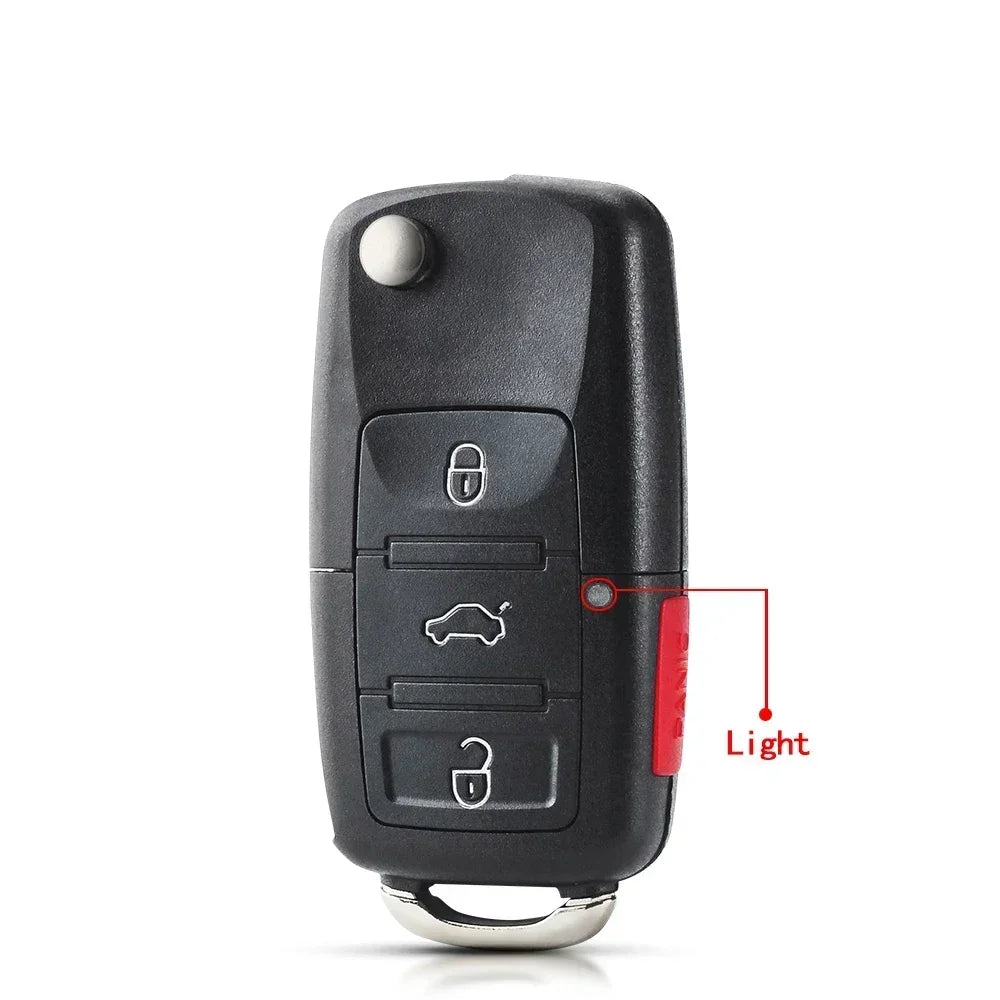 KEYYOU 10PCS Flip Key Shell Case For VW VOLKSWAGEN Passat MK4 Seat Altea Alhambra Ibiza Polo Golf CM World