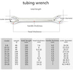 1pc Oil Pipe Flare Nut Wrench Open Ring Double Head Spanner 8-10-12mm High Torque  Mirror Hand Tool Brake Wrench for Car Repair Car Mobile World