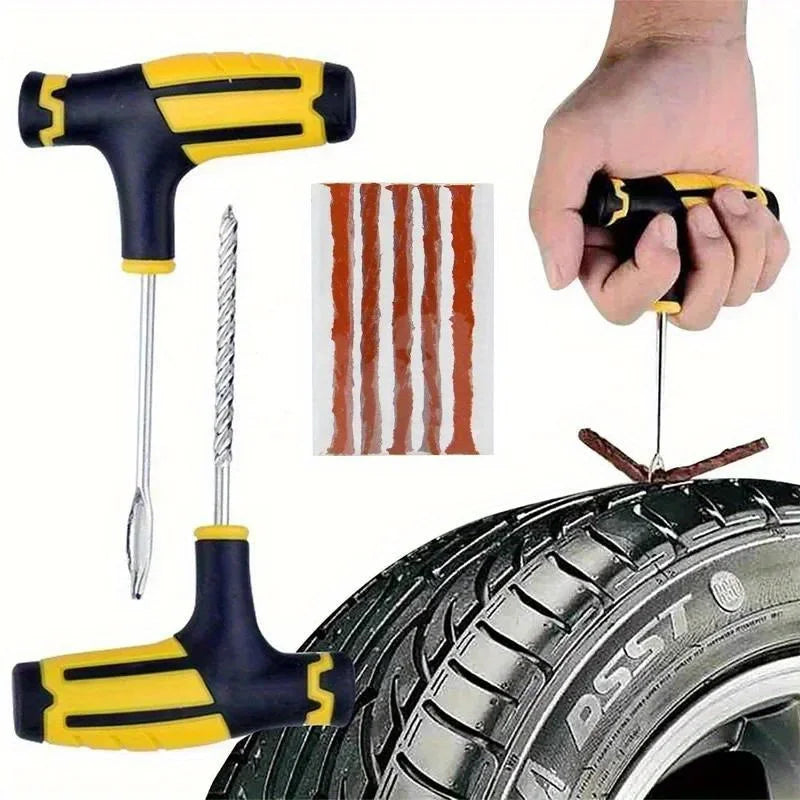 Car Tire Repair Kit Practical Tools Durable Tire Strips Super Glue Included Auto Emergency Repair Kit Optional with/without glue CM World
