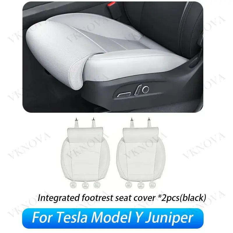 For Tesla New Model Y Juniper 2025 2026 Car Seat Cover Nappa Leather & 8 Grade Anti Fouling Wholesale Price Interior Accessories CM World