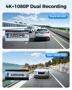 AZDOME M300S Dash Cam 4K+1080P Car Rear Camera Dash Cam 800MP Lens Built-in GPS WIFI Car DVR Voice Control Night Vision 후방카메 Car Mobile World