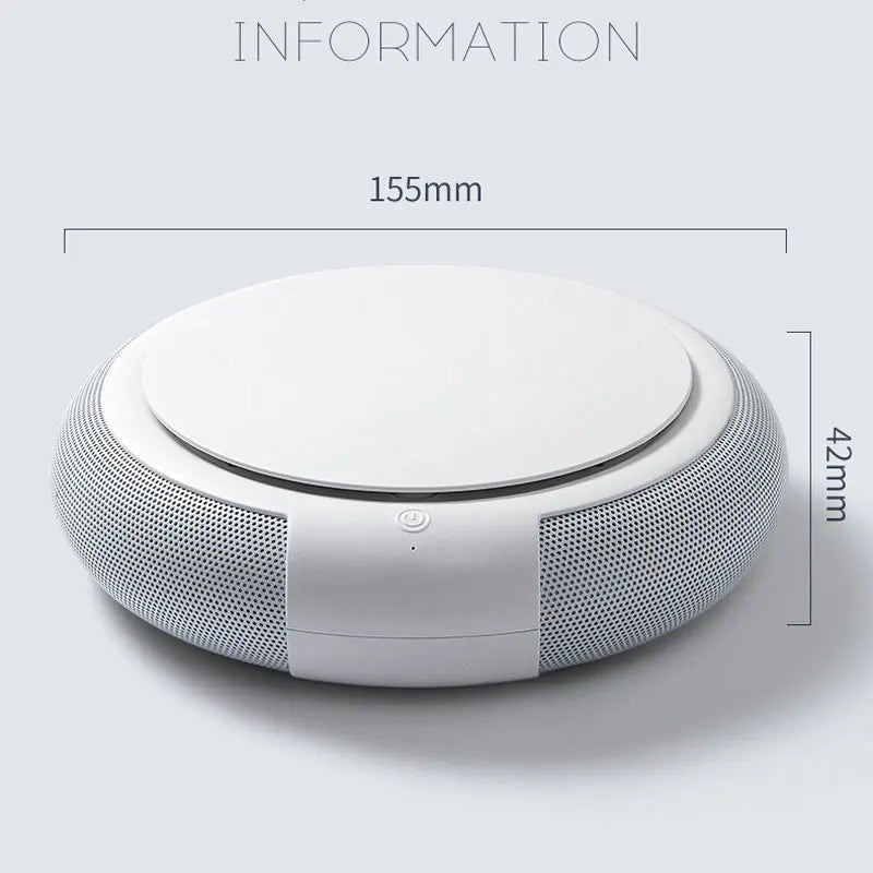 H12 HEPA Air Purifier PM2.5 Smoke aromath Air Fresher Usb Air Circulator Electric Vehicle Aromatherapy Accessories Black White CM World