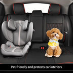 EKR Prius Custom Fit Car Seat Covers Leather Full Set For Toyota Prius/Prius Prime 2023 2024 2025 2026 LE/XLE/Limited/SE/XSE Etc Waterproof Leather Cushion Seat Protective Cover