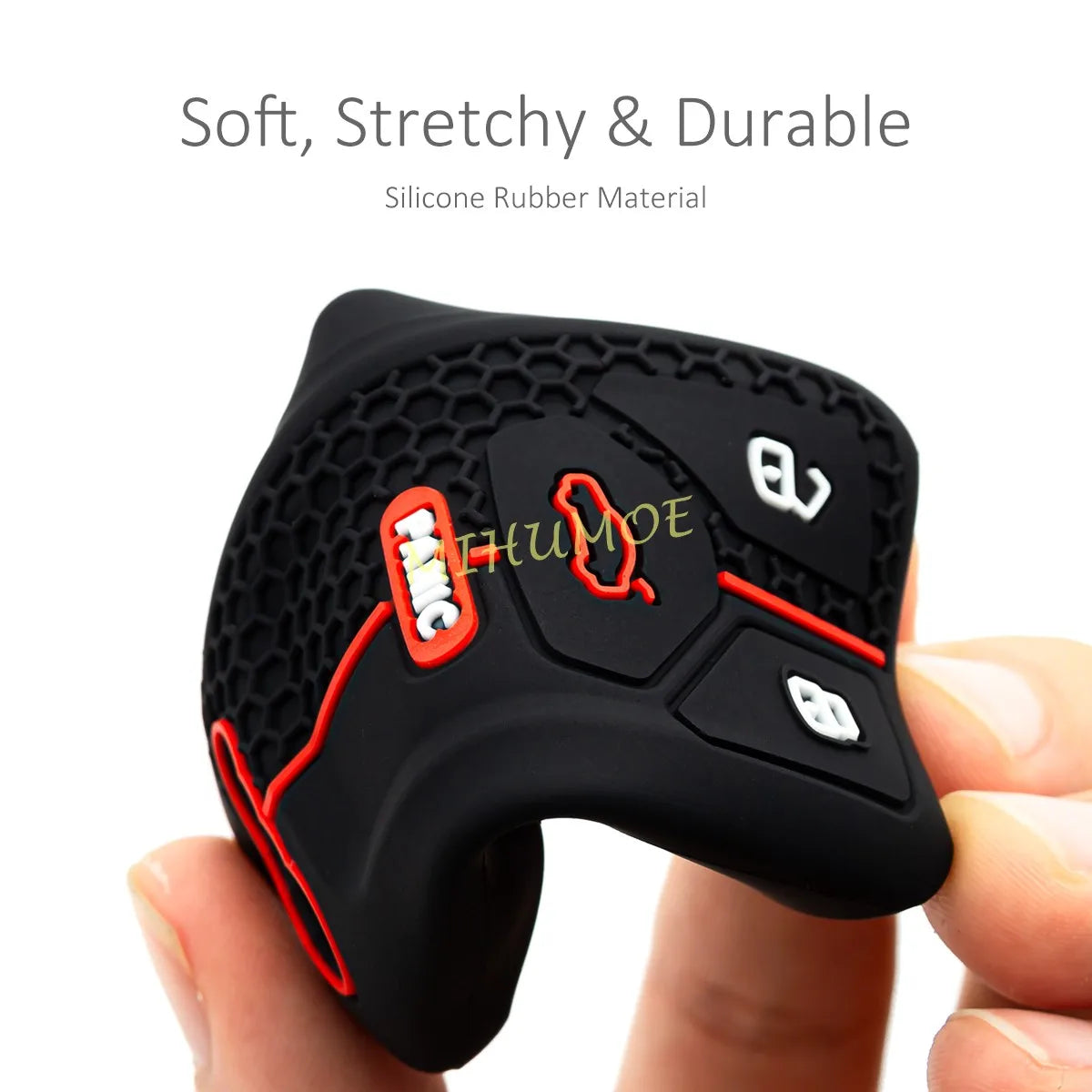 Remote 4 Buttons Key Case Keychain Shell Fob For Audi Q5 Q7 TT A4 B9 A5 S4 S5 SQ5 TT 2021 2022 2023 Silicone Key Holder Cover CM World