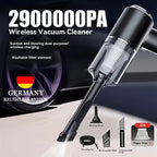 2900000PA Wireless Car Vacuum USB Charging 1200mAh Wet Dry Dual-use Cleaner Cordless Handheld High-power Vacuum Cleaner 2026﻿ Car Mobile World