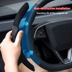Suede Steering Wheel Cover For Tesla Model YL 2026 /3/Y Sport Steering Wheel Cover Steering Wheel Protector Interior Accessories