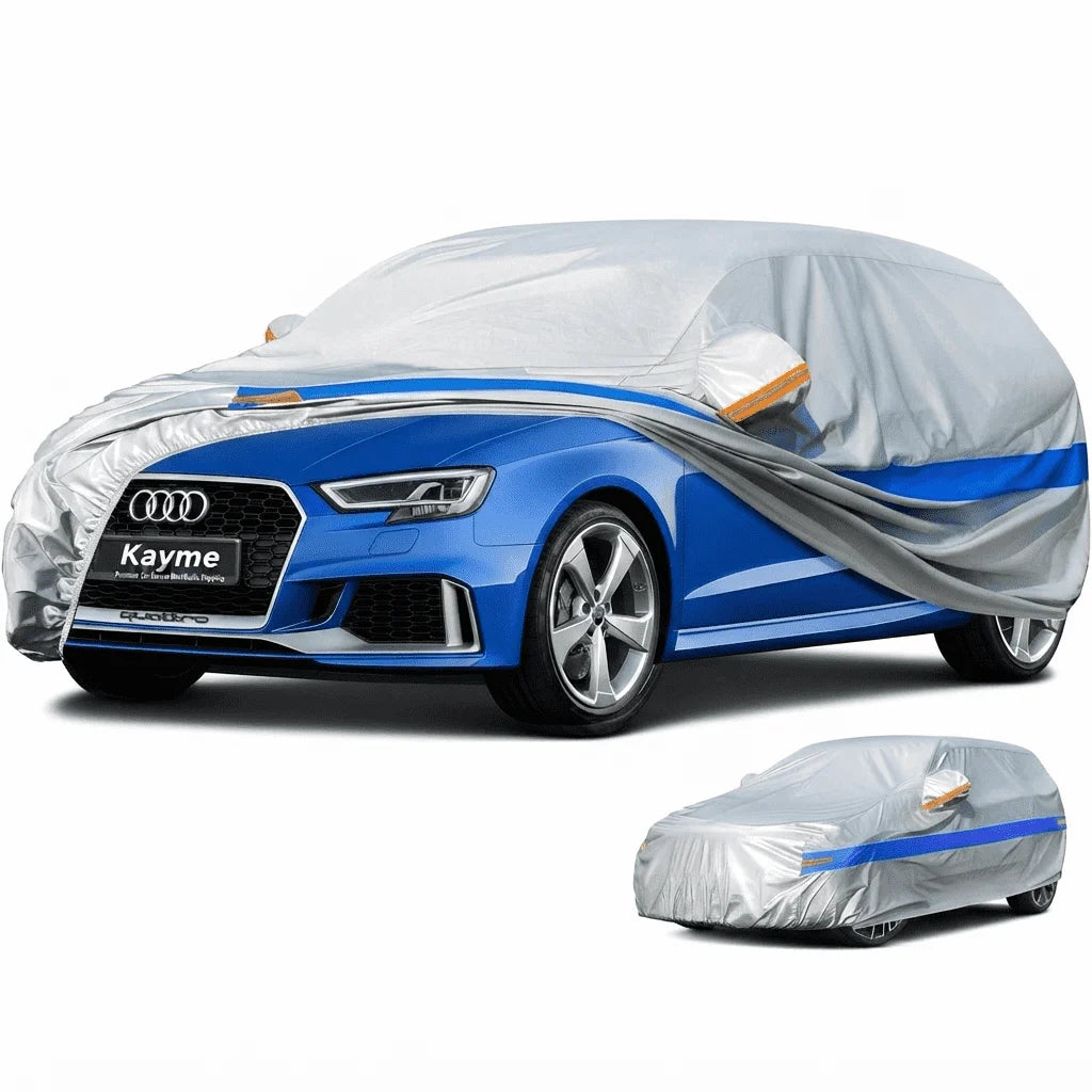 Universal Thickened Waterproof Car Cover Outdoor All Weather Rain Snow UV Dust Protection Covers Fit For Hatchback Sedan SUV Car Mobile World