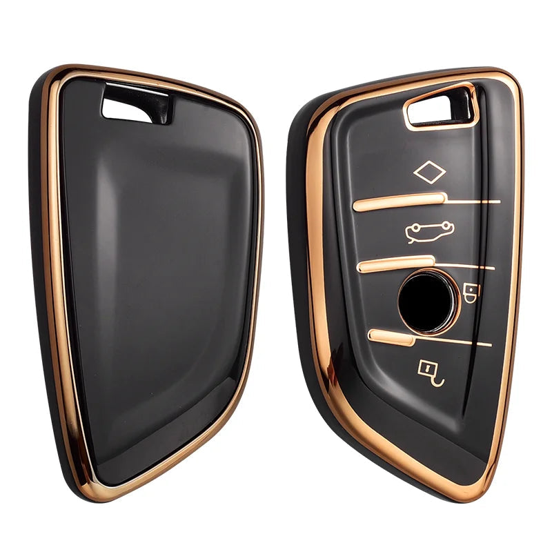 Kuvi TPU Car Remote Key Case Cover Shell Fob For BMW X1 X3 X4 X5 X6 F15 F16 G30 3 5 7 Series G11 F48 Accessories Keychain CM World
