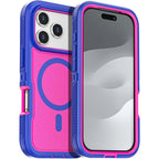 Matte Clear Magnetic OTT Phone Case for IPhone Air 17 16 15 14 Plus 13 Pro Max Anti-Slip Grip & Wireless Charge Protector Cover
