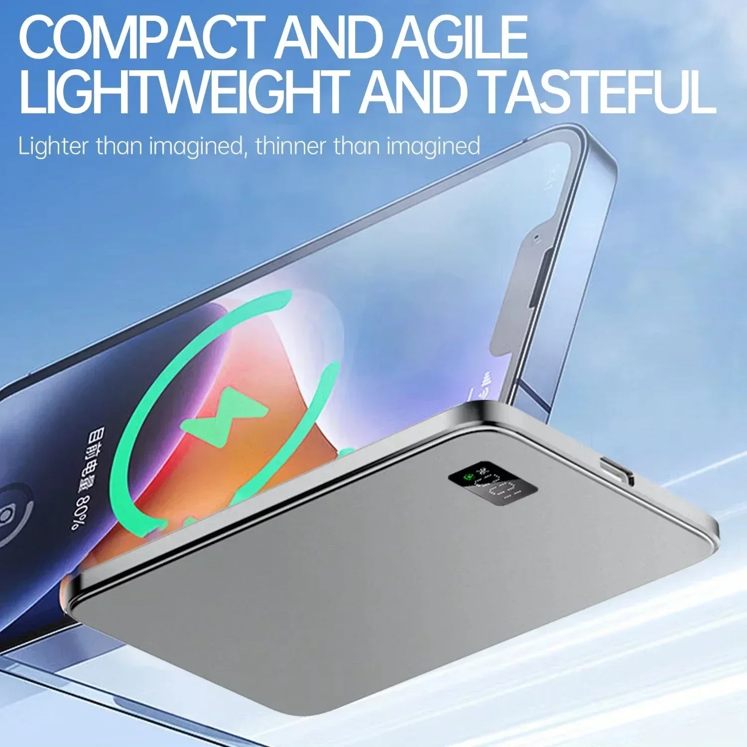 Lenovo 3 IN 1 Power Bank For MagSafe 50000mAh Slim Magnetic Wireless Power Bank 22.5W External Battery For iPhone Samsung Car Mobile World