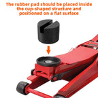 YONGRUN 1/2PCS Jack Rubber Pad Universal Jack Rubber Support Pad Frame Protection Car Disassembly Maintenance Tool Rubber Block CM World