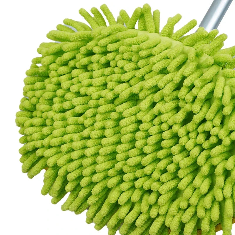 2 In 1 Car Cleaning Brush Car Wash Brush Duster Telescoping Alloy Long Handle Cleaning Mop Chenille Broom Auto Accessories CM World