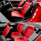 Custom Fit for Mustang Convertible Car Seat Covers Full Set Durable Quality Material for 2015-2024 Ford Mustang Convertible CM World