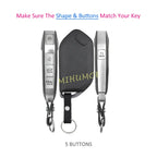 For 2023 2024 2025 2026 Kia Telluride Sorento K4 K5 K8 Carnival Silicone 5 Buttons Car Key Fob Ring Chain Cover Case Accessories