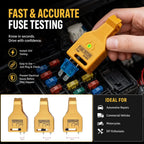 2 in 1 Car Fuse Tester Puller Tool, Portable Automotive Blade Fuse Checker with LED Indicator, Fuse Removal Tool for Auto Repair