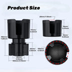 Upgraded Car Cup Holder Expander with Adjustable Base Stable Auto Bottle Support Universal for 6.5CM-10.5CM Cup Holder CM World
