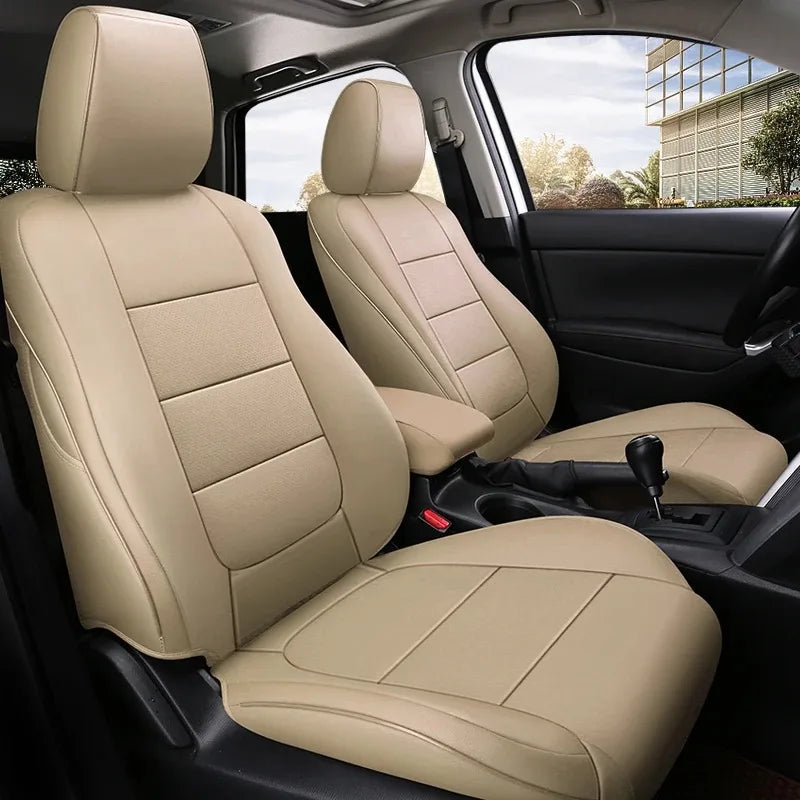 For Mazda 3 6 CX-5 CX-30 Custom Fit Car Seat Covers Accessories Full Covered Top Quality Leather Full Set 2 Rows 5 Seat CM World