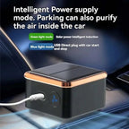 Solar Car Air Purifier Usb Oxygen Cleaner Ozone Generator Air Purifier HEPA Filter Smoke Remover Smart Gadgets Car Supplies CM World