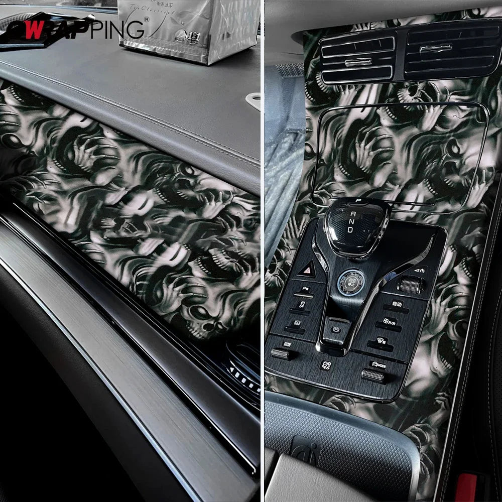 Wrapping Foil Car Tuning Stickers Waterproof Wrap Car Vinyl for Motorcycle Skull Film Auto Outdoor Accessories Body Covering