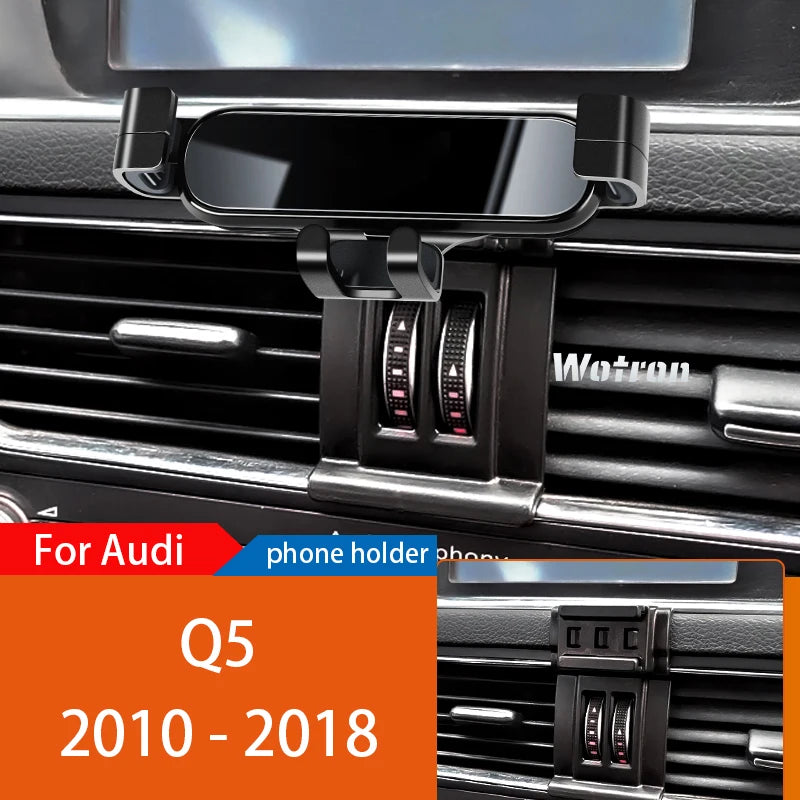 Car Phone Holder Mobile Mount Stand For Audi Q5 8R FY 2010-2023  Adjustable GPS Special Navigation Bracket Accessories CM World