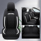 5-Seat Car Seat Cover Full Coverage Car Seat Cushion All-Season Faux  Car Seat Protector Auto Accessories CM World