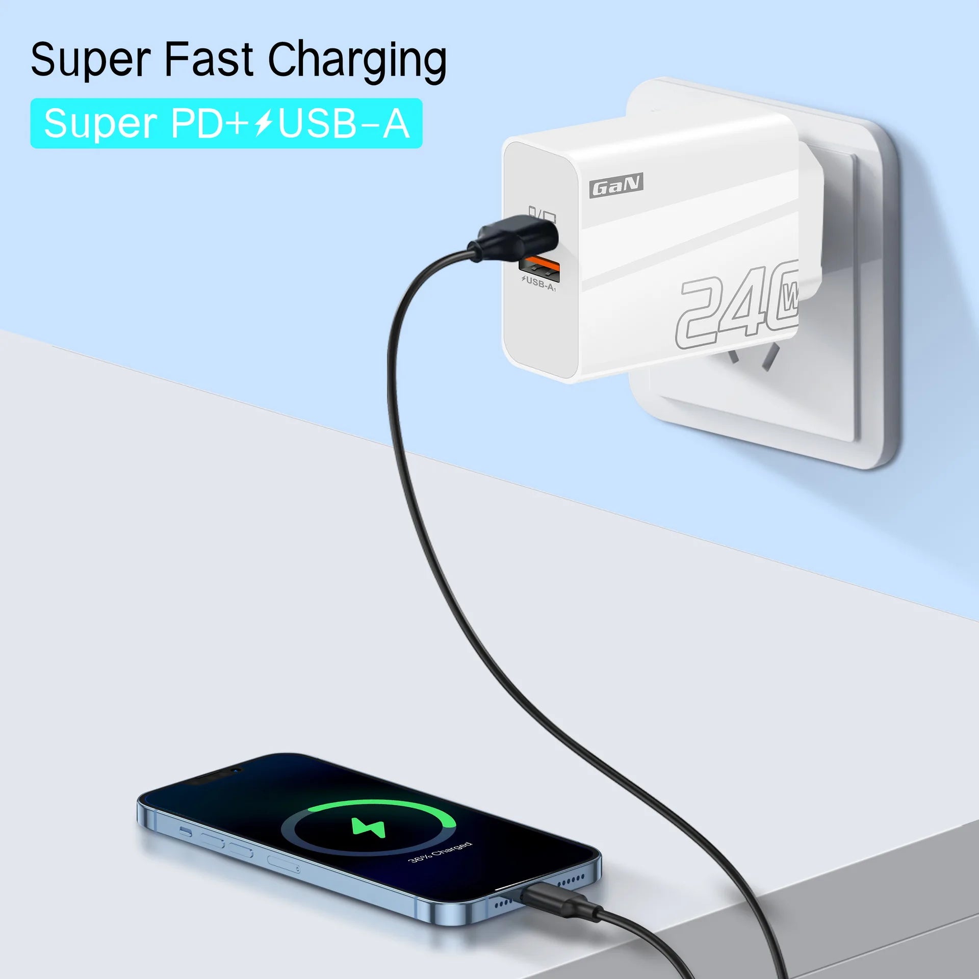 240W Fast Charger USB Type C PD Cable Fast Charging Quick Charge 3.0 Adapter For iPhone Xiaomi Samsung Oneplus Pixel Cellphones Car Mobile World