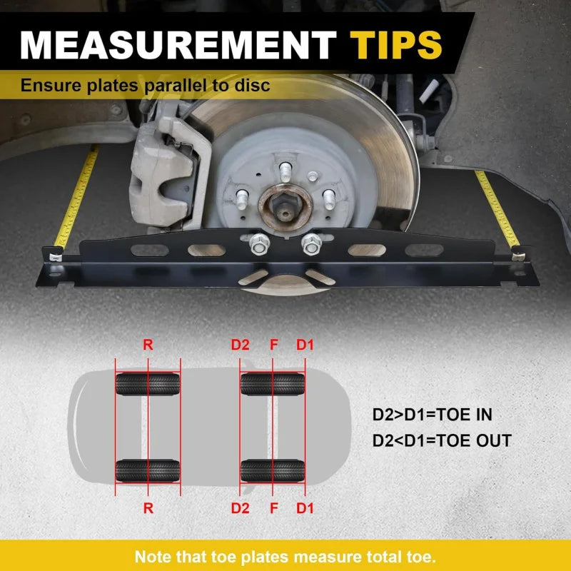Car Four-Wheel Alignment Tool Kit Sheet Metal Correction Toe Plate Wheel Alignment Tool Auto Repair Equipment