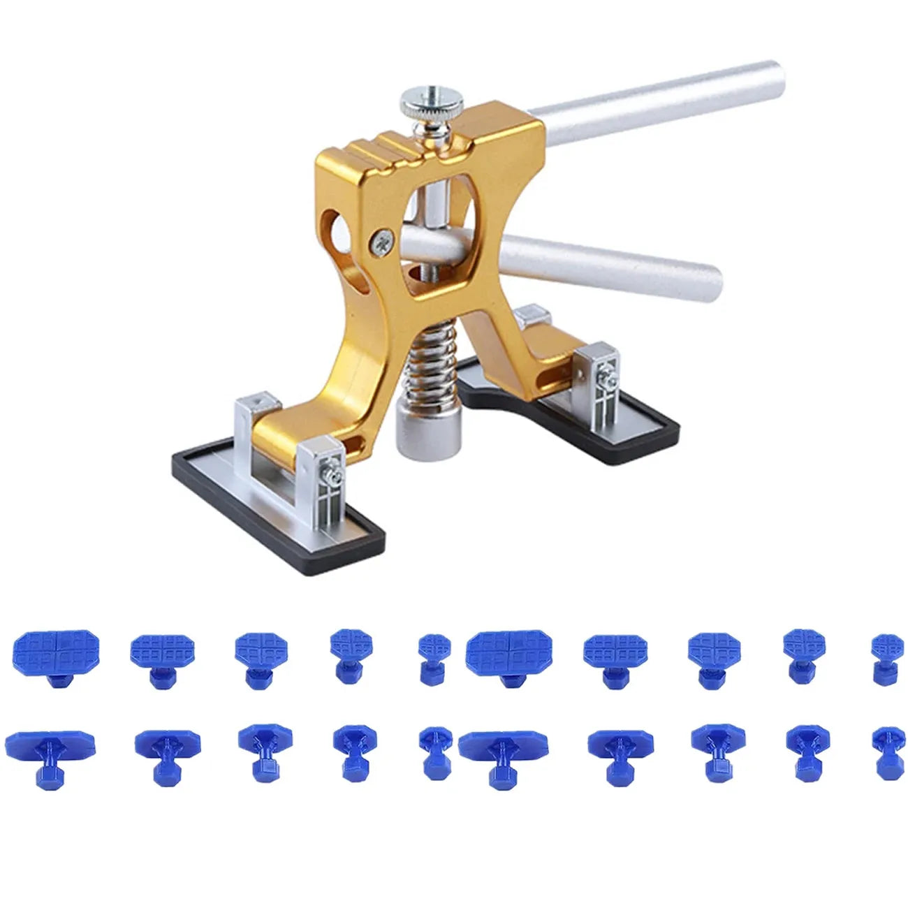 Car Dent Puller Kit Paintless Dent Golden Lifter Suction Cup Bridge Puller Dent Remove Tool Hail Damage Refrigerator Door Repair CM World