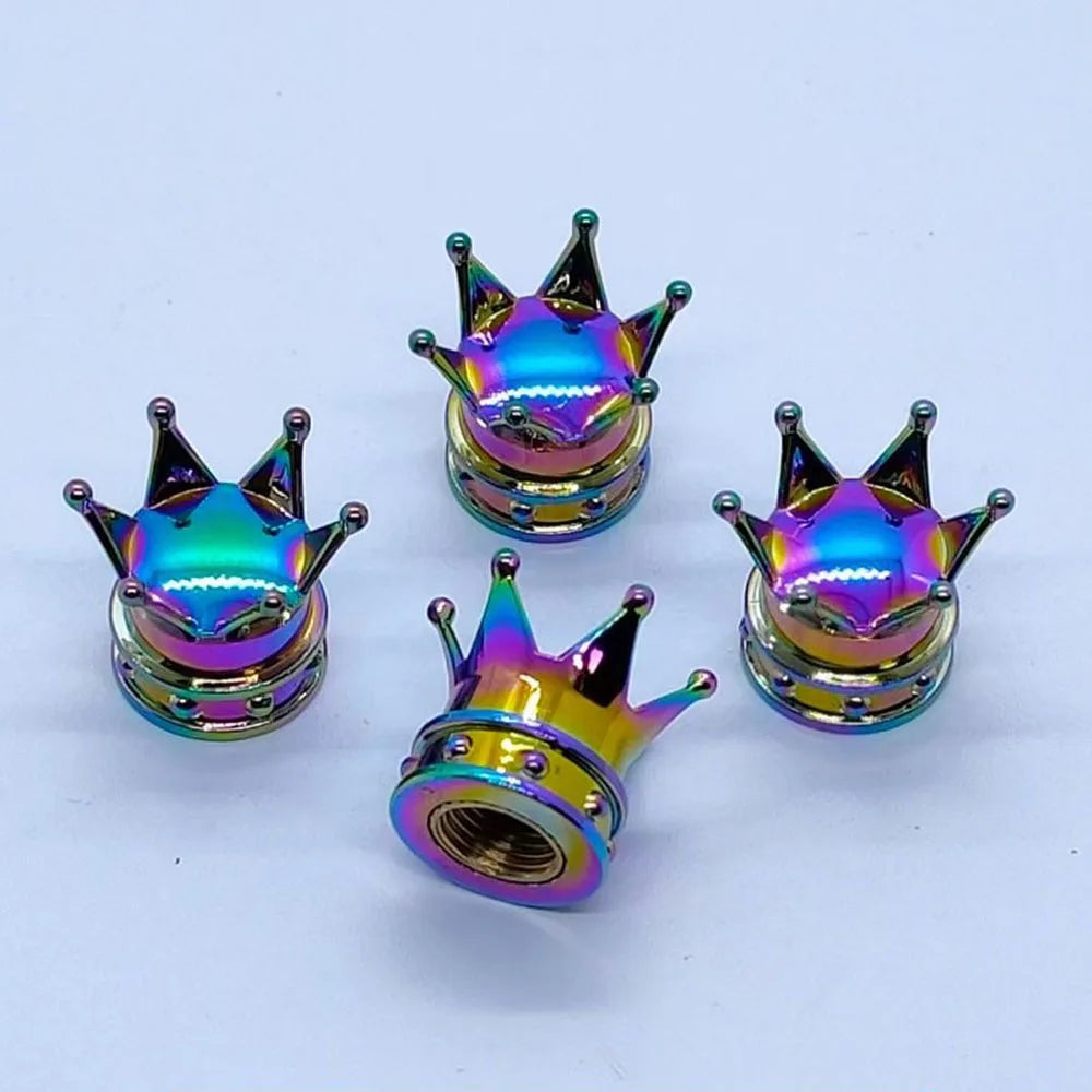 Tire Valve Stem Caps, with O Rubber Ring, Universal Copper Core Tire Valve Stem Covers for Cars, SUV, Trucks, Bikes, Motorcycles CM World