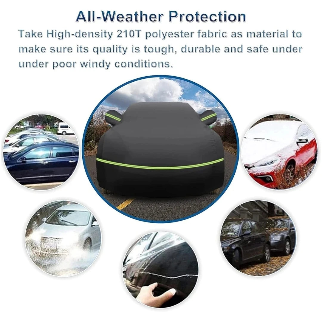 Car Covers For Ford Mustang Outdoor Waterproof Full All Weather Windproof Heavy Duty Protection Compatible Shelby/Cobra/Bullitt
