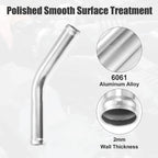 UXCELL 45 Degree OD 32-102mm Leg Length 100mm Car Aluminum Alloy Tube Intercooler Bend Elbow Pipe Air Intake Joiners Tubing CM World