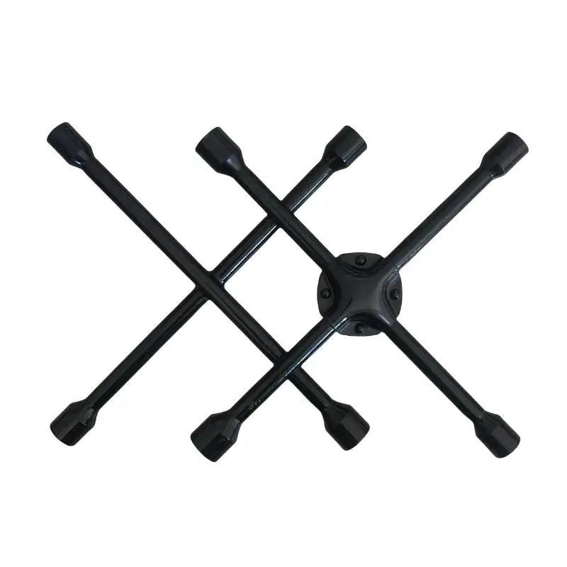 Cross Tire Wrench 14 Inch 45# Carbon Steel Rustproof Socket Tool for Car Roadside Emergency Repair Kit
