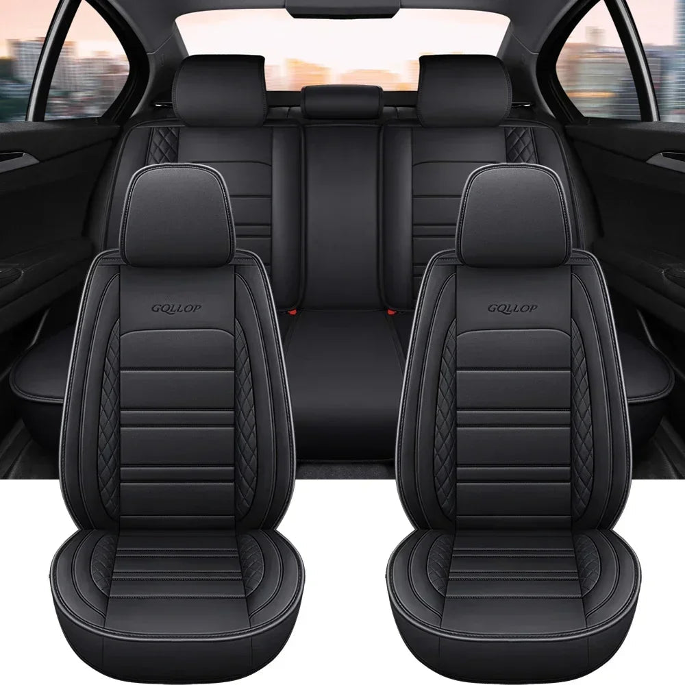 Full Coverage Pu Leather Car Seat Covers for PEUGEOT 206 307SW 308 407 408 508sw 208 2008 3008 4008 5008 Car Accessories CM World
