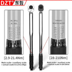 1/2" Drive High-Precision Torque Wrench 28-210Nm - Chrome Plated Adjustable for Bicycle Maintenance CM World