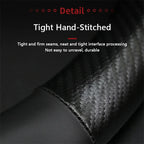 Car Carbon Fiber Steering Wheel Cover For Renault Scenic Clio Laguna 2 3 4 5 KangooFluence Megane Trafic Talisman Twingo Kaptur CM World