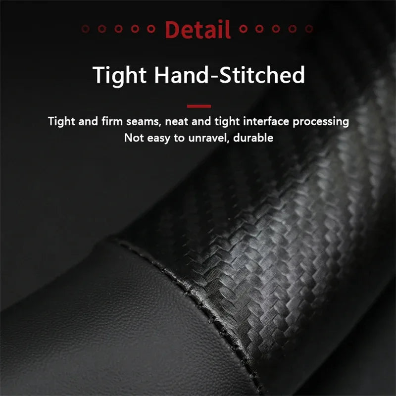 Car Carbon Fiber Steering Wheel Cover For Renault Scenic Clio Laguna 2 3 4 5 KangooFluence Megane Trafic Talisman Twingo Kaptur CM World