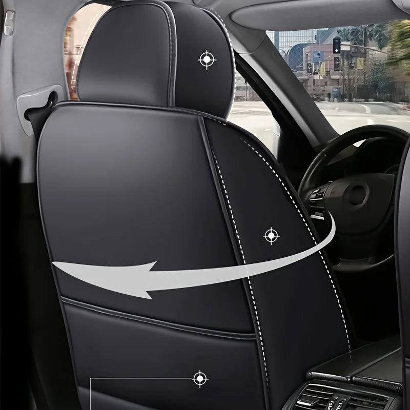 All inclusive seat cover, full leather car seat cushion, Driver's seat cover or passenger seat cover, all season universal pad CM World