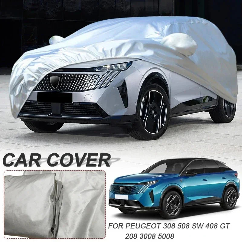 Car Cover For PEUGEOT 208,308,408,508,2008,3008,5008 dustproof, uv resistant, and waterproof car clothing Car Mobile World