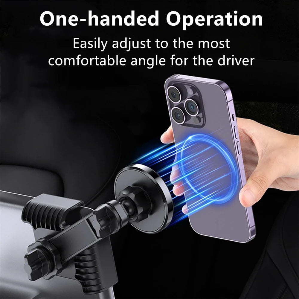 Magnetic Car Phone Holder for Tesla Model 3/Y/X/S Car Display Screen Side 360 Degree Rotation Car Mount for iPhone 12 13 14 15 CM World