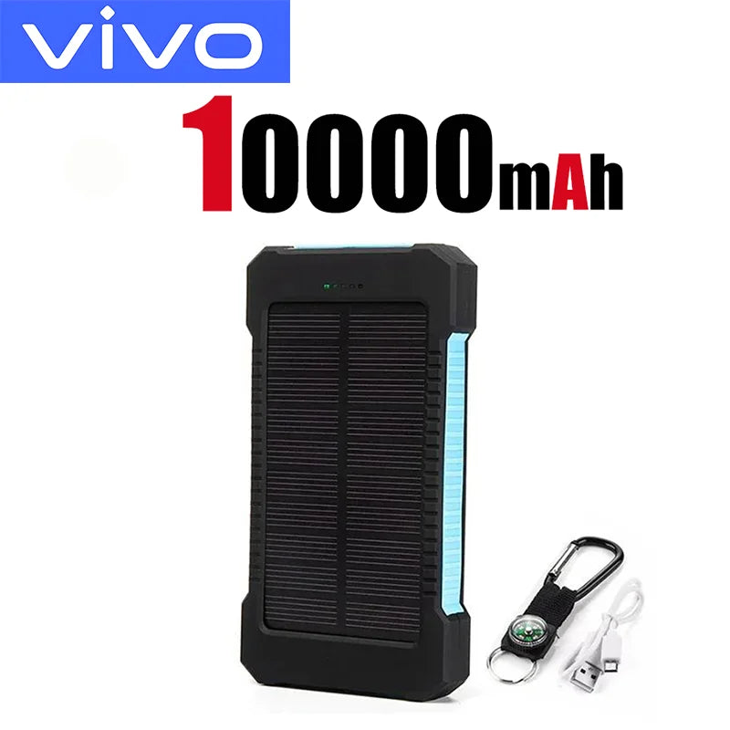 VIVO 500000mAh Solar Power Bank Super Fast Charging  Large Capacity Outdoor Portable External Battery for iPhone Samsung 2026