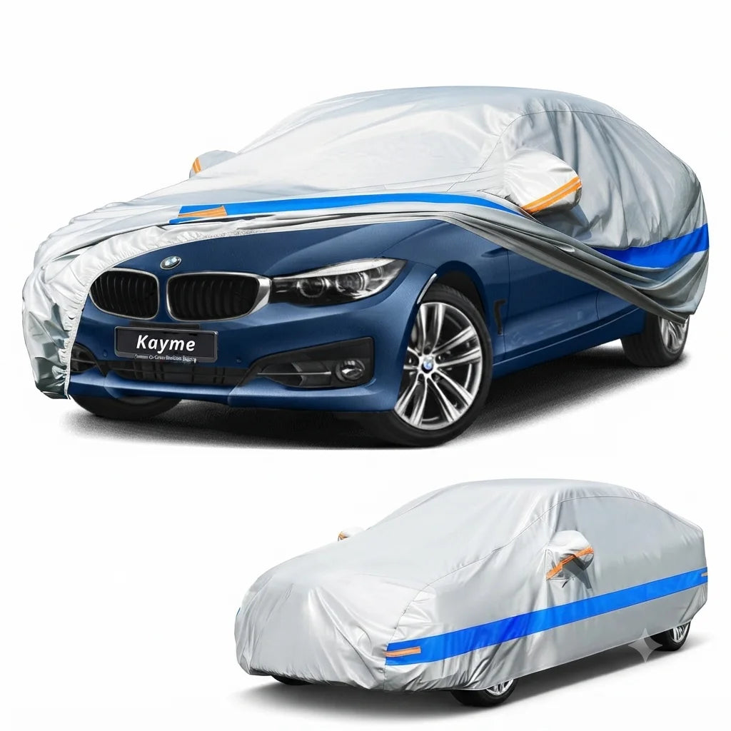 Universal Thickened Waterproof Car Cover Outdoor All Weather Rain Snow UV Dust Protection Covers Fit For Hatchback Sedan SUV Car Mobile World