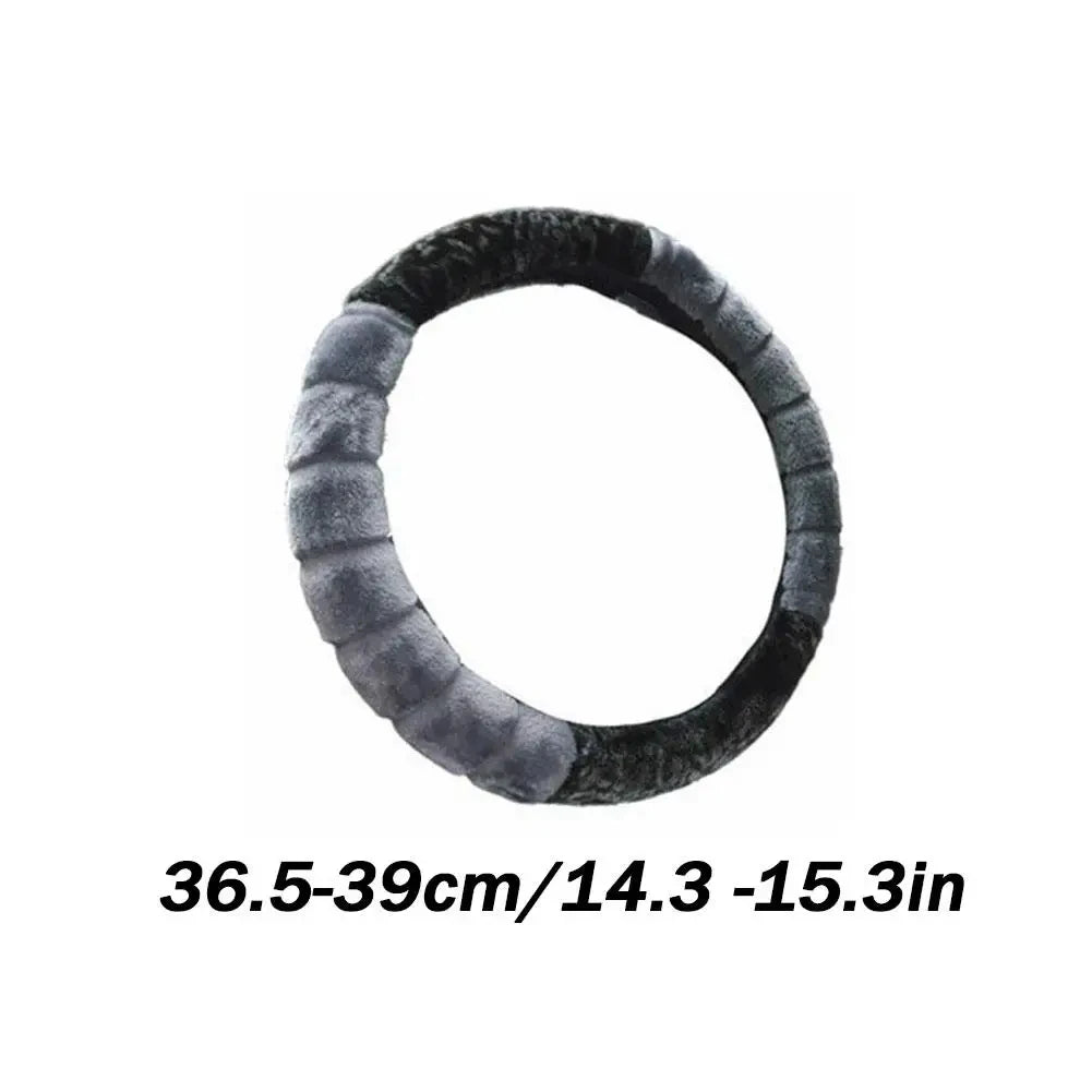 Cute Cartoon Ear Steering Wheel Cover - Warm & Cozy 15 Inch Universal Protector for Women's Car Accessories CM World