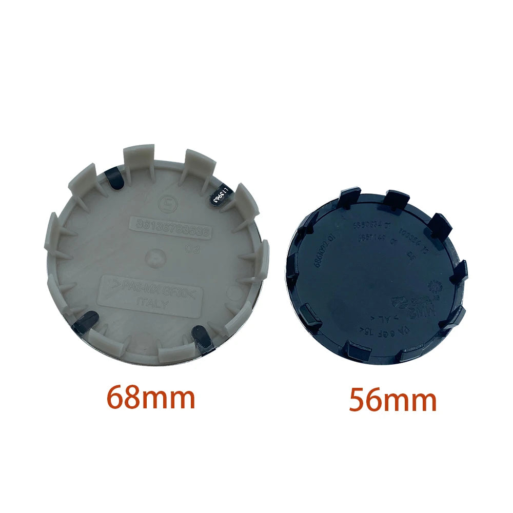 4Pcs 68mm/56mm Car Wheel Center Hup Caps Wheel Cover For b m w E36 E39 E46 E60 E90 E90 F01 F10 F30 G01 G20 G21 G30 G11 F15 X5