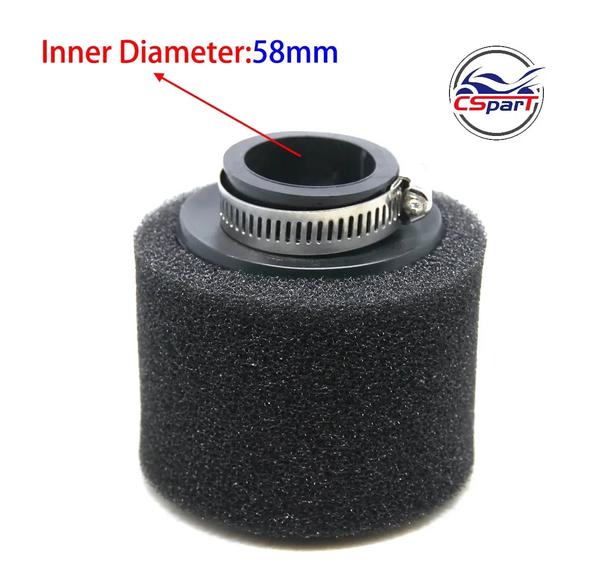 32mm 35mm 38mm 42mm 44mm 58mm straight Neck Foam Air Filter Sponge Cleaner Moped Scooter Dirt Pit Bike Motorcycle RED Kayo BSE CM World