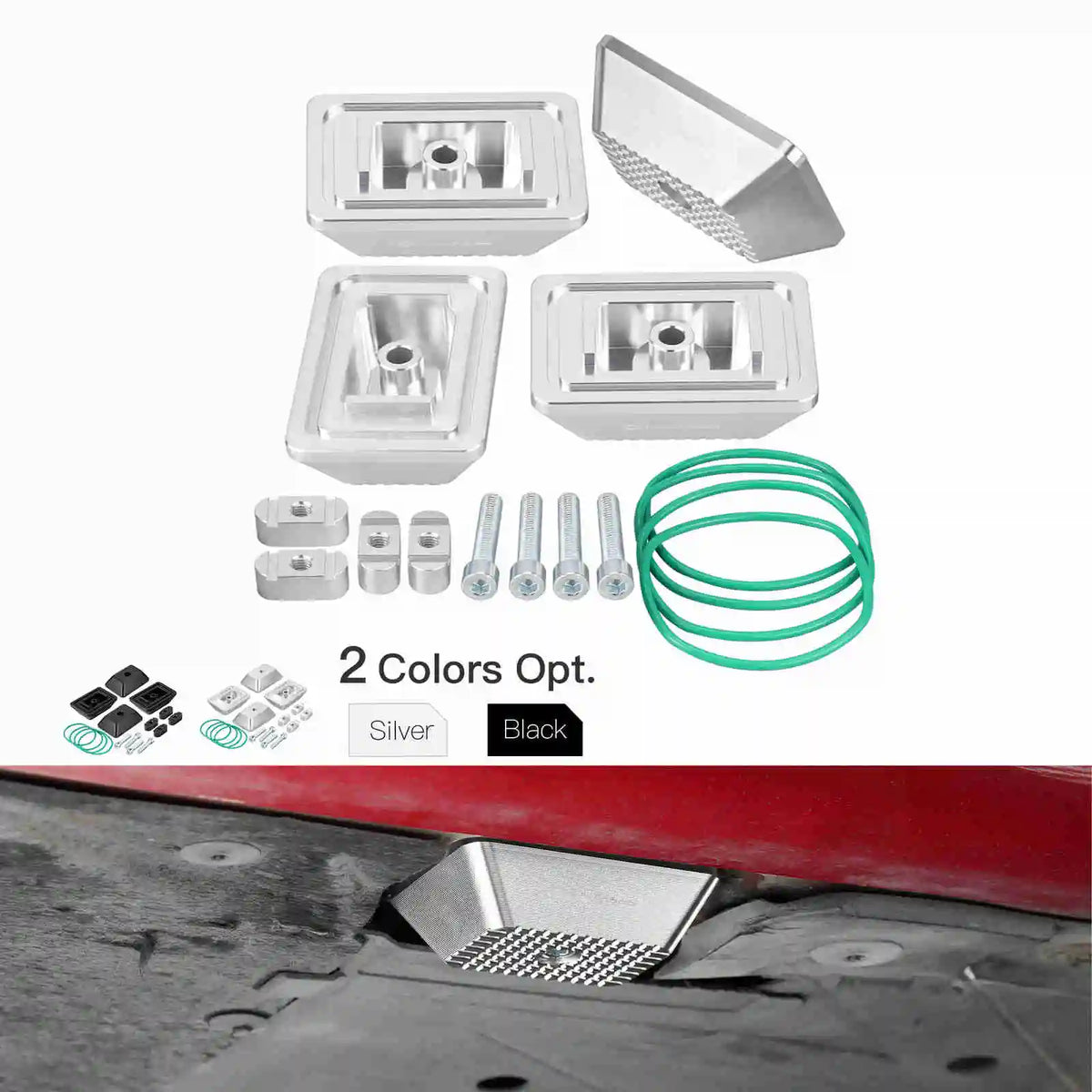 BEVINSEE Aluminum Jack Pad Set For BMW F30 F36 F20 M3 E90 E92 E93 F80 M4 F82 F83 F12 F06 F32 F33 F31 Z4 G29 For Toyota Supra A90